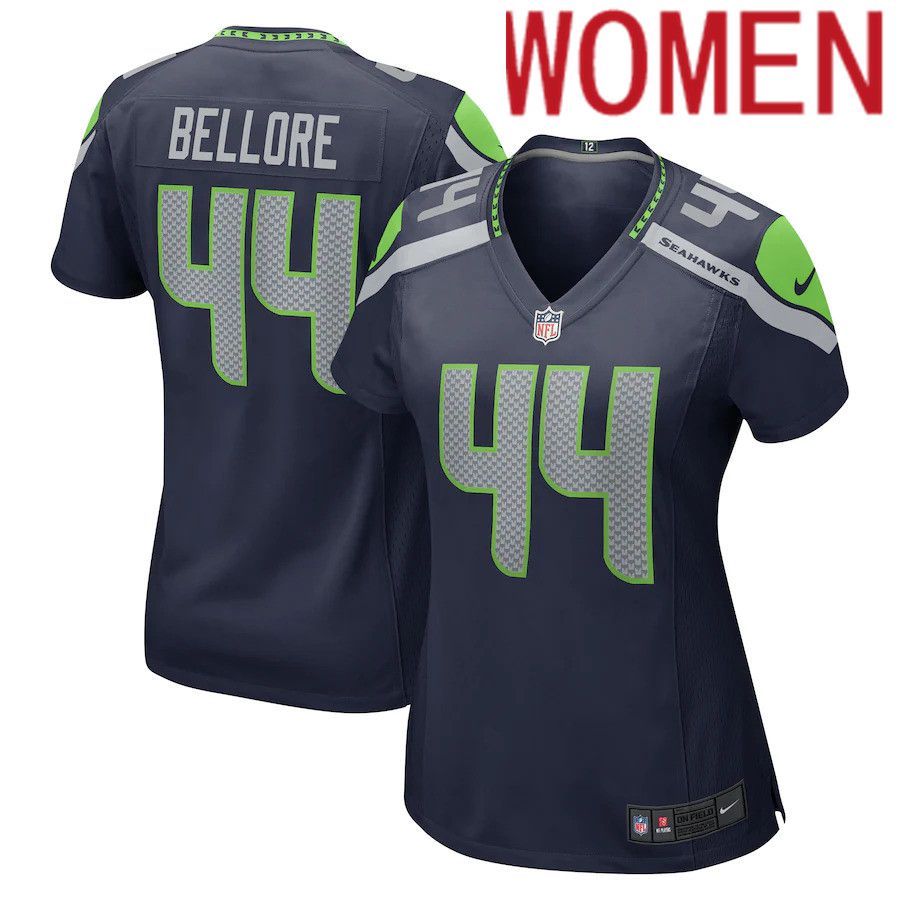 Women Seattle Seahawks 44 Nick Bellore Nike College Navy Game NFL Jersey